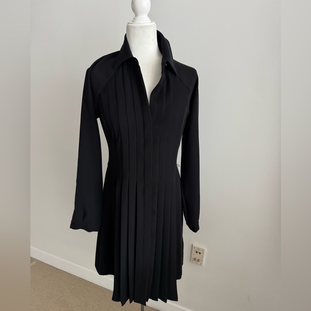 Argenti black pleated dress